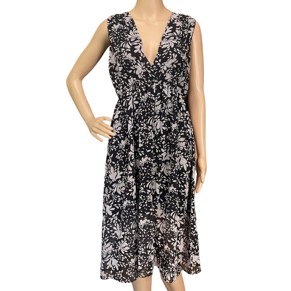 SWEET PEA S lightweight chiffon wrap style dress surplice party wedding event